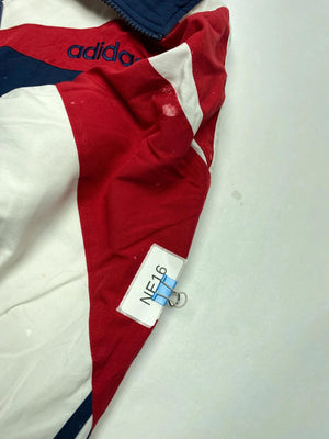 Adidas Vintage 80s/90s Colourblock Track Jacket – Navy/Red/White – Trefoil Logo