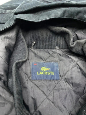 Lacoste Black Hooded Utility Field Jacket – Size 48
