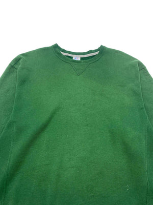 Vintage Green Russell Athletic Blank Sweatshirt Men's XL