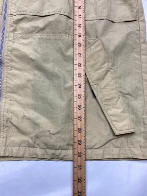 Vintage Kappa Beige Full-Zip Windbreaker Jacket