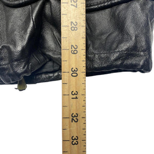 Black Leather Jacket Men's XL