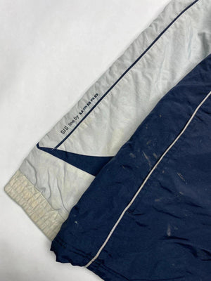 Umbro Men's Navy and Grey Hooded Windbreaker Jacket