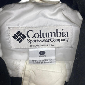 White and Navy Columbia Gilet Women's Large