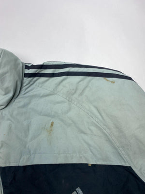Vintage Adidas Two-Tone Grey & Navy Puffer Jacket