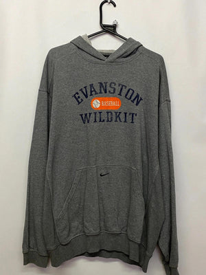 Nike Evanston Wildkit Baseball Grey Hoodie Size L
