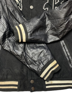 Black Chapter Badge Varsity Jacket Men's Small