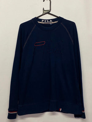 Fila Navy Blue Embroidered Sweatshirt