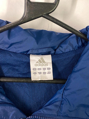 Vintage Adidas Navy 3-Stripes Windbreaker Jacket