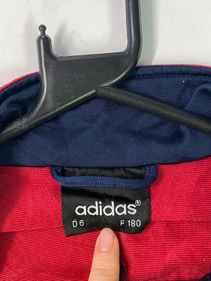 Vintage Adidas Track Jacket – Red/Navy/White Colourblock (D6 / F180)
