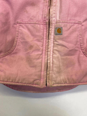 Carhartt Pink Sherpa-Lined Hooded Jacket – XXS (4–5 Years)
