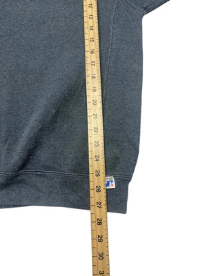 Grey Russell Athletic Blank Sweatshirt Men's Large