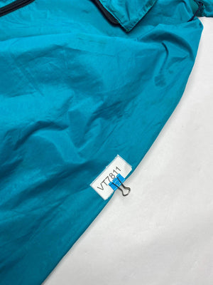 Adidas Men's Teal Windbreaker Jacket with Hood