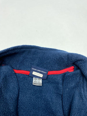 Umbro Men's Navy and Red Fleece Zip-Up Jacket