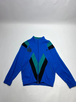 Puma Vintage Retro Track Jacket – Blue / Green / Black