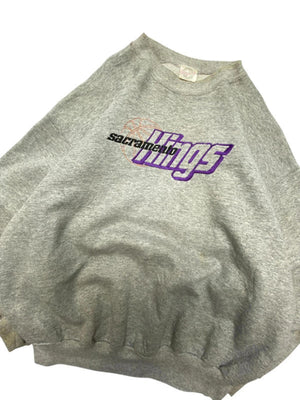 Grey Embroidery Sweatshirt Men's Large