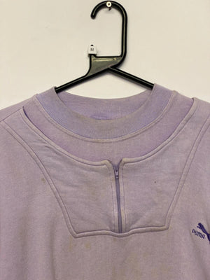 Vintage Puma Purple 1/4 Zip Sweatshirt