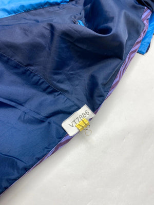 Vintage Umbro Navy Blue & Purple Hooded Windbreaker Jacket