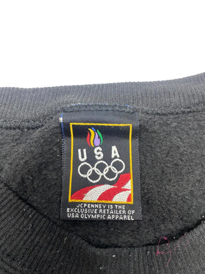Black USA Olympics Sweatshirt Men's XL