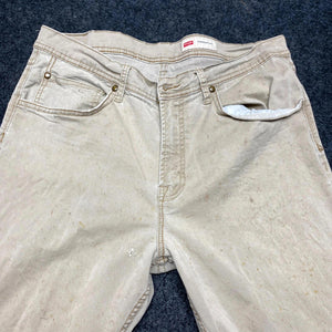 Beige Wrangler Straight Fit Trousers Women's W33