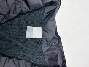 Nike Men's Black Windbreaker Jacket with White Stripe Detail