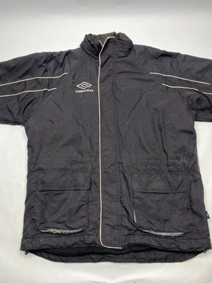 Umbro Vintage Black Padded Coach Jacket (Men’s L)
