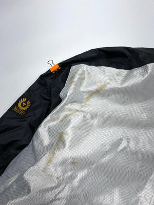 Belstaff Two-Tone Black & Silver Quilted Biker Jacket