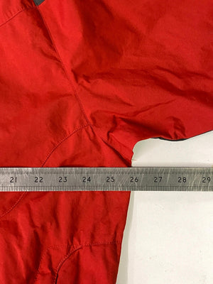 The North Face Red & Grey Lightweight Hooded Windbreaker Jacket