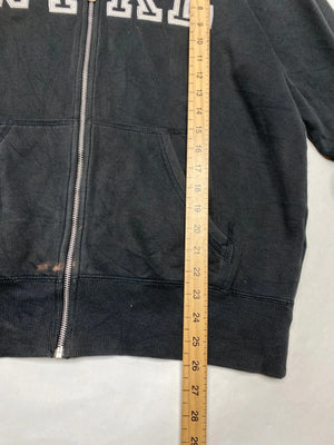 Nike Black Full-Zip Hoodie with Big Letter Logo