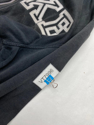 Nike Black Full-Zip Hoodie with Big Letter Logo