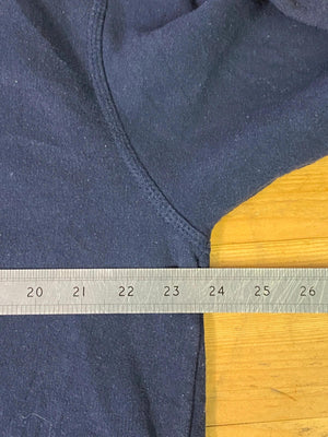 Champion Navy Blue Script Logo Hoodie