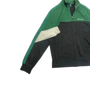 Green and Black Champion Track Jacket Women's Large