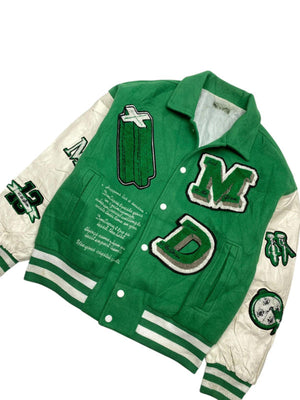 Green Badge Varsity Jacket Men's Medium