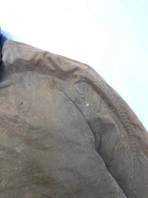 Dockers Vintage Brown Waxed Jacket with Leather Collar (Men’s XLT)