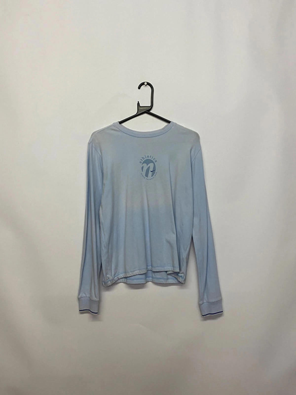 Vintage Nike "Athletics" Light Blue Long Sleeve Top – Size L