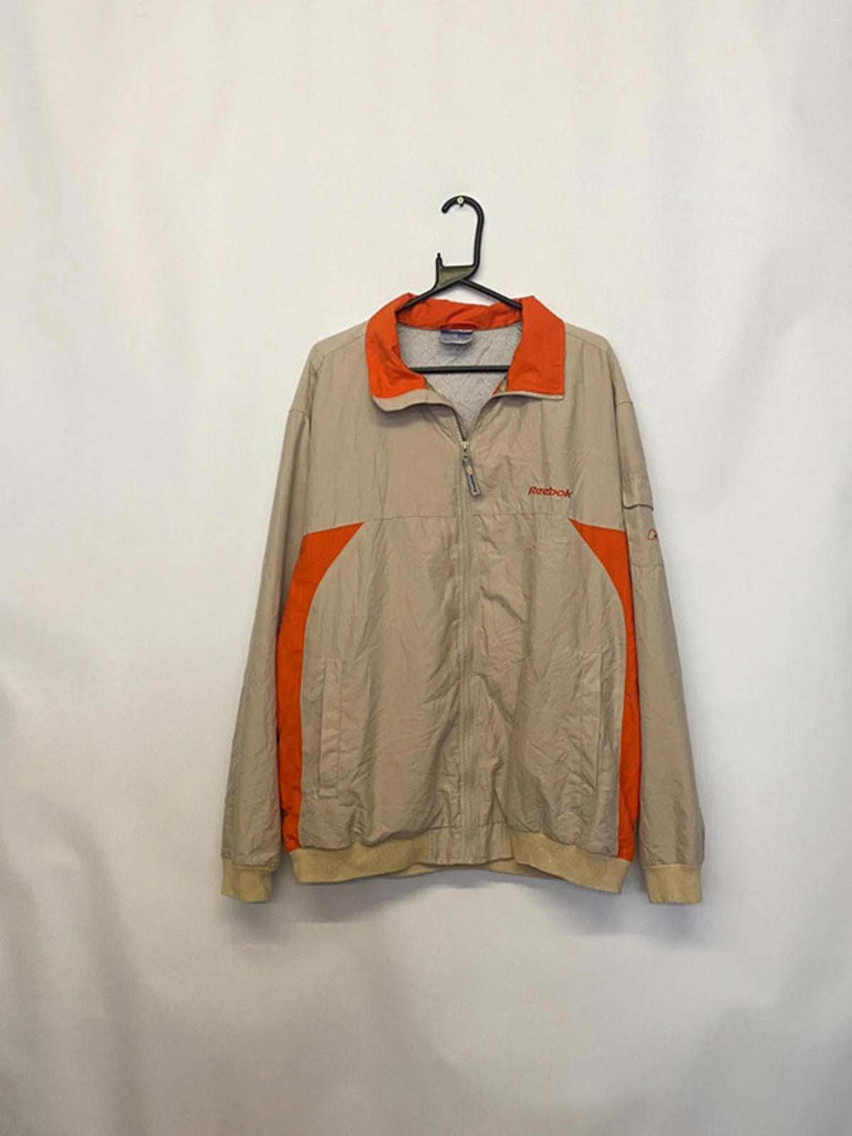 Reebok Vintage Beige & Orange Track Jacket
