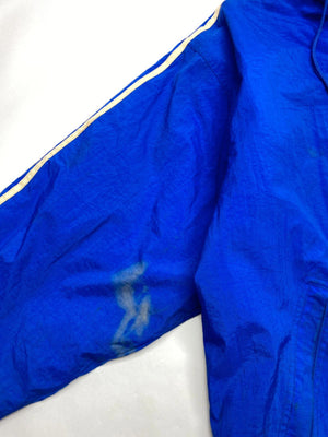 Adidas Blue Hooded Windbreaker Jacket