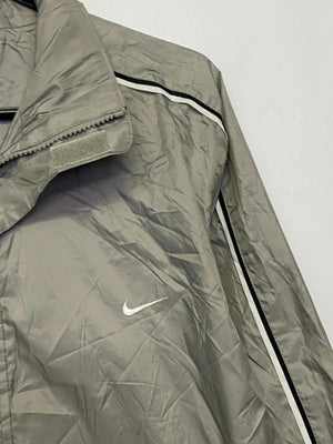 Nike Silver-Grey Windbreaker Jacket – Size S
