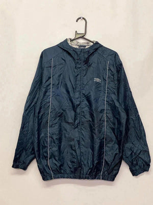 Vintage Umbro Navy Windbreaker Jacket – Retro 90s Style