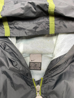Nike Black & Green Hooded Windbreaker Jacket (Men’s XL, Made in Vietnam)