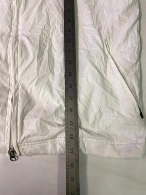 Nike Vintage White Track Jacket with Black Stripe Sleeves