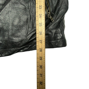Black Leather Jacket Men's Medium