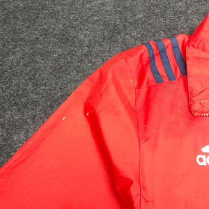 Red Adidas 1/4 Zip-up Sport Jersey Men's Medium