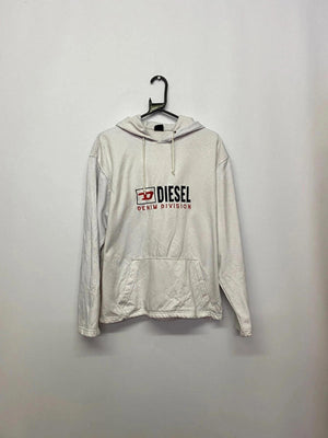 Diesel Denim Division White Hoodie – Size L