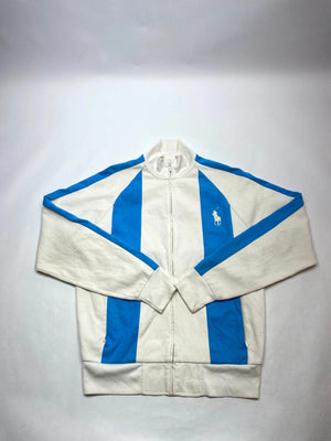 Polo Ralph Lauren White & Blue Full-Zip Track Jacket