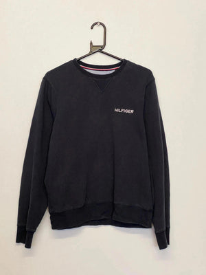 Tommy Hilfiger Navy Crewneck Sweatshirt – Small Logo – Size S