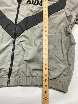 Vintage U.S. Army PT Windbreaker Jacket – Grey/Black Chevron