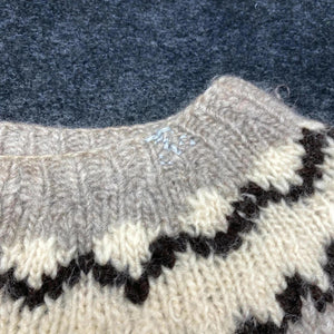 Vintage Grey Knitted Jumper Men's XS