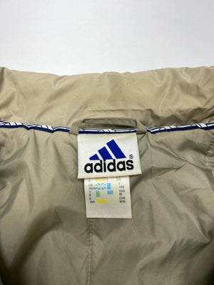 Adidas Vintage Beige 3-Stripes Windbreaker Jacket