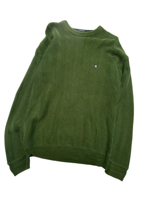 Green CHAPS Crew-neck Jumper Men's Small Northern Pole Vintage Wholesale 
