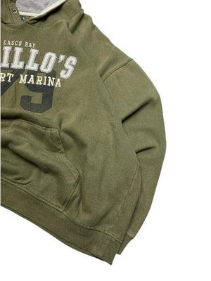 Green Embroidery Hoodie Men's XXL Northern Pole Vintage Wholesale 
